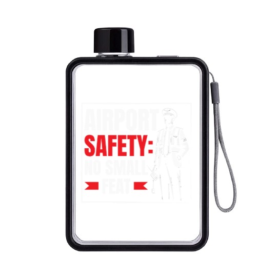 Airport Safety Officer Aviation Airport Jobs Flat Water Bottles