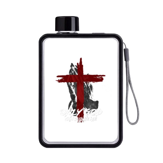 Only God Can Judge Me Flat Water Bottles