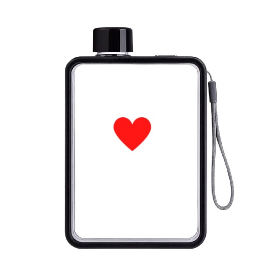 I Love Myself And I Heart My Self Funny I Love Me Flat Water Bottles