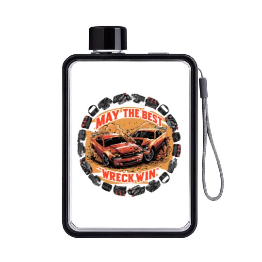 Demo Derby Demolition Derby Demolition Derby Lover Flat Water Bottles