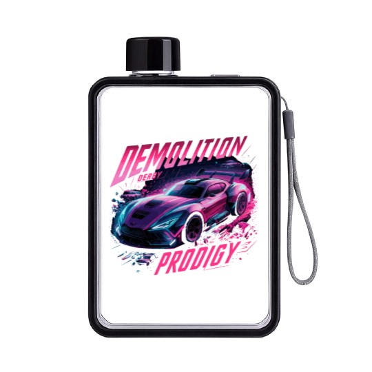 Demo Derby Demolition Derby Demolition Derby Lover Flat Water Bottles