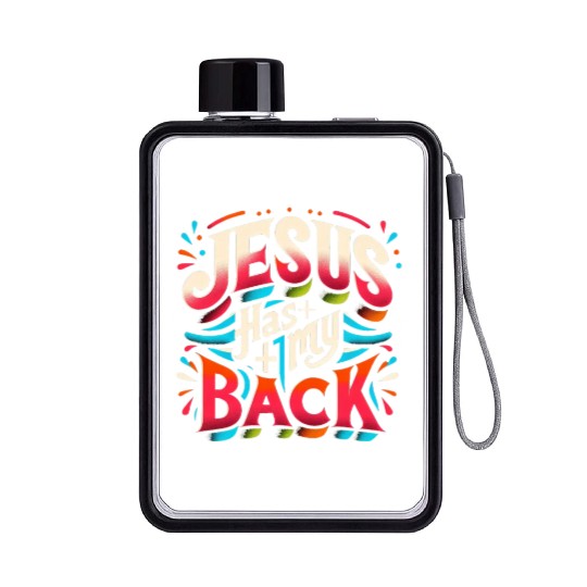 Jesus Has My Back 22 Flat Water Bottles