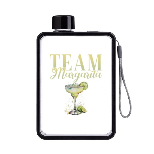 Team Margarita Tequila Stag Party Flat Water Bottles