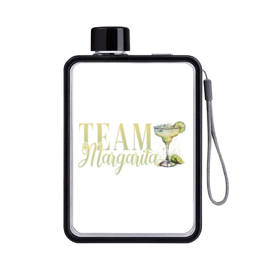 Team Margarita Tequila Stag Party Flat Water Bottles