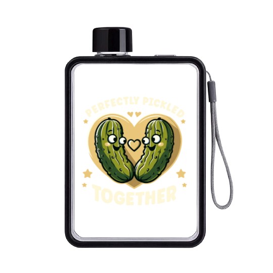 Pickle Lover Funny Pickle Dill pickle Pickled Flat Water Bottles