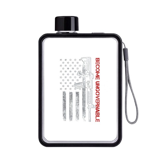 Become Ungovernable American USA Flag Flat Water Bottles