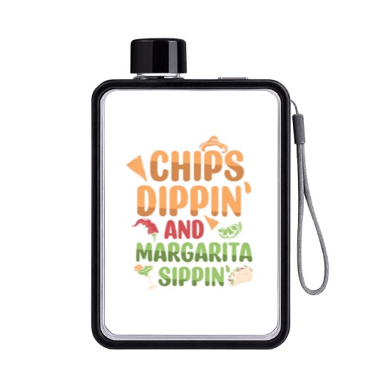 Margarita Sippin' Summer Vibes Flat Water Bottles