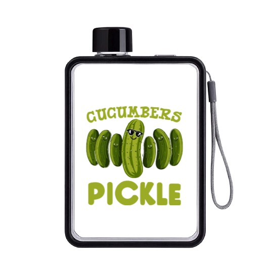 Pickle Lover Funny Pickle Dill pickle Pickled Flat Water Bottles