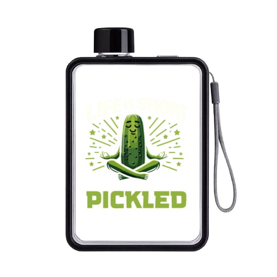 Pickle Lover Funny Pickle Dill pickle Pickled Flat Water Bottles
