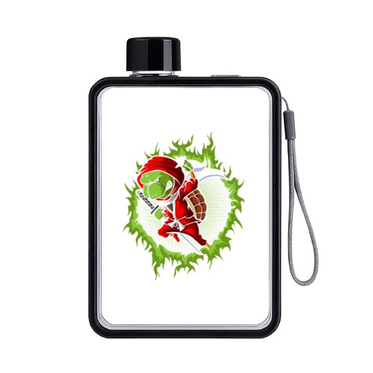 The Fighter Ninja Turtle Flat Water Bottles