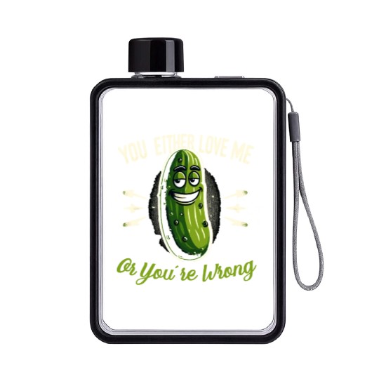 Pickle Lover Funny Pickle Dill pickle Pickled Flat Water Bottles
