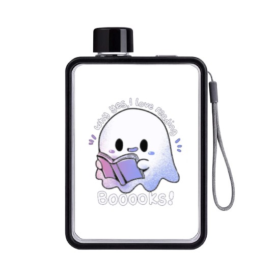 Why yes, I love reading booooks Flat Water Bottles