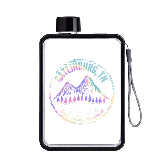 Gatlinburg Tennessee Great Smoky Mountain Souvenir Flat Water Bottles