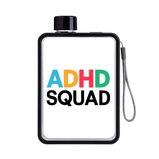 Embrace Neurodiversity Celebrate Adhd Awareness Flat Water Bottles