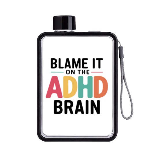 Embrace Neurodiversity Celebrate Adhd Awareness Flat Water Bottles