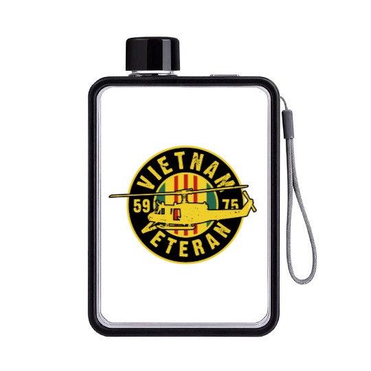 VIETNAM VETERAN Flat Water Bottles