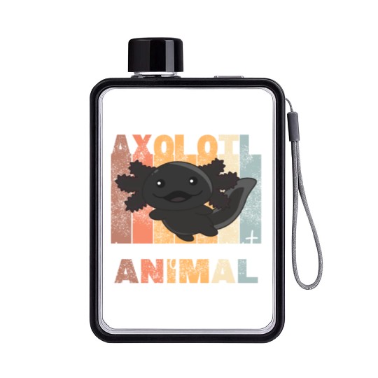 Axolotl Is My Spirit Animal - Sweet Axolotl Flat Water Bottles