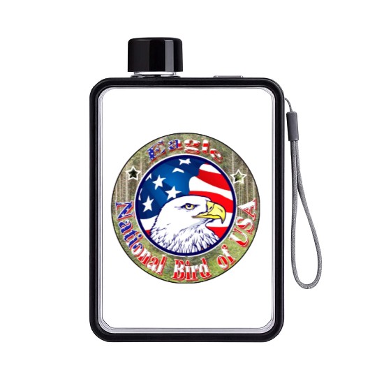 Hanes Youth Flat Water Bottles USA Eagle