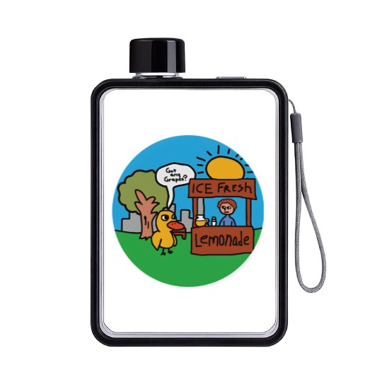 Lemonade Duck Flat Water Bottles