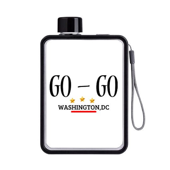 GO-GO DC on unisex Flat Water Bottles