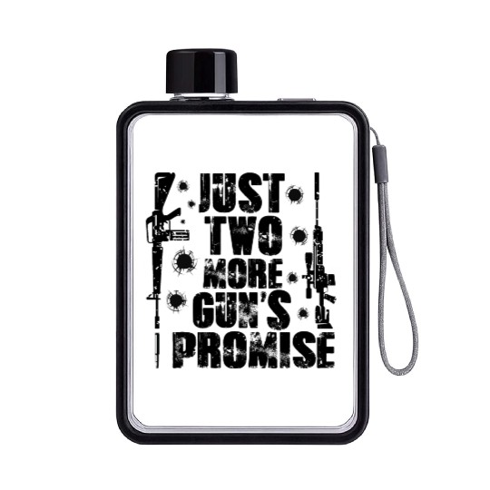 Celestial Virus Pattern on Black Background Flat Water Bottles