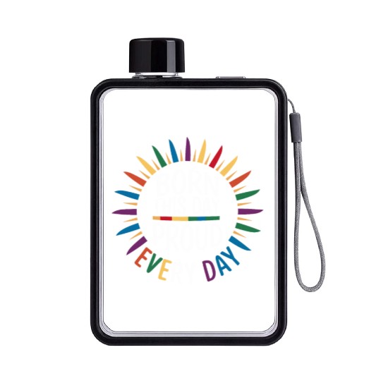 Birthgay Gay Pride Flag Pride Month Equal Rights Flat Water Bottles