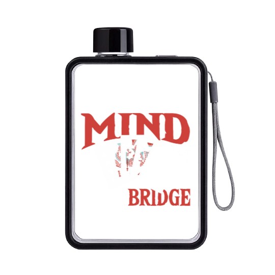 Exercise Your Mind Play Bridge Flat Water Bottles
