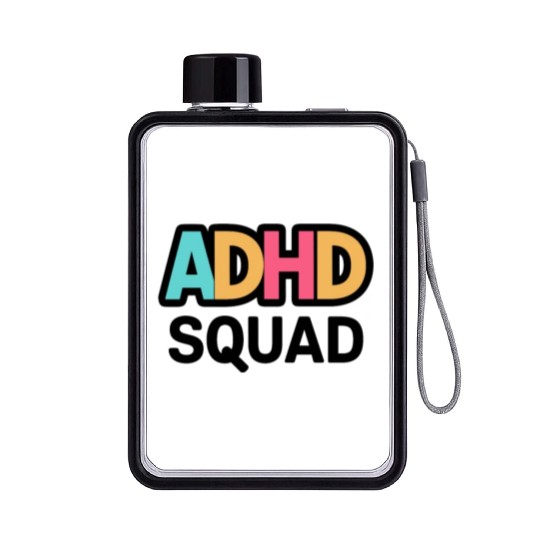 Embrace Neurodiversity Celebrate Adhd Awareness Flat Water Bottles