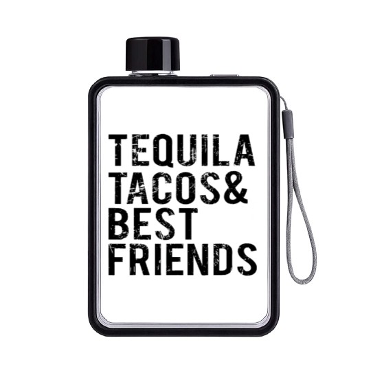 Cinco De Mayo Tequila Tacos Best Friends Drinking Flat Water Bottles