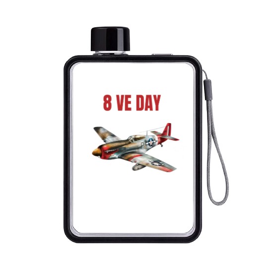 P15 Spitfire 8VE day Flat Water Bottles