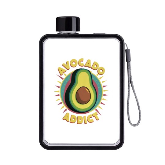 Avocado Addict Flat Water Bottles