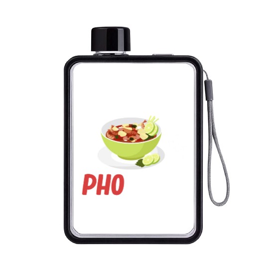 Miso Happy Pho You Asian Chinese Cuisine Flat Water Bottles