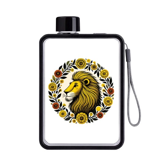 Marigold Leo Lion Flat Water Bottles