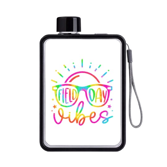 Field Day Vibes Teacher Kids Field Day 2024 Flat Water Bottles