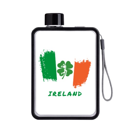 Ireland Cricket Flat Water Bottles