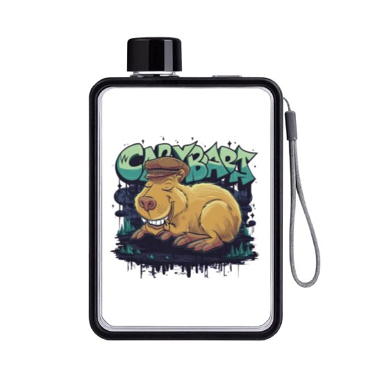 I Need a Napybara Capybara Flat Water Bottles