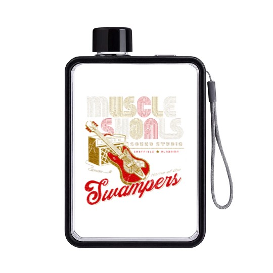 Muscle Shoals Sound Guitar Music Lovers Flat Water Bottles