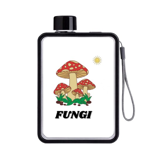 FUNGI Flat Water Bottles
