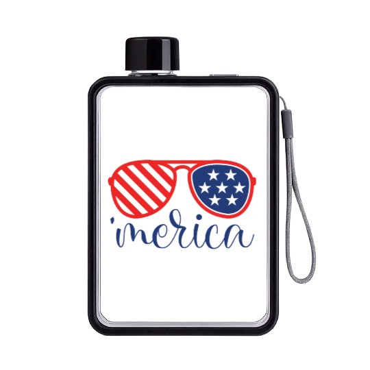 merica Flat Water Bottles