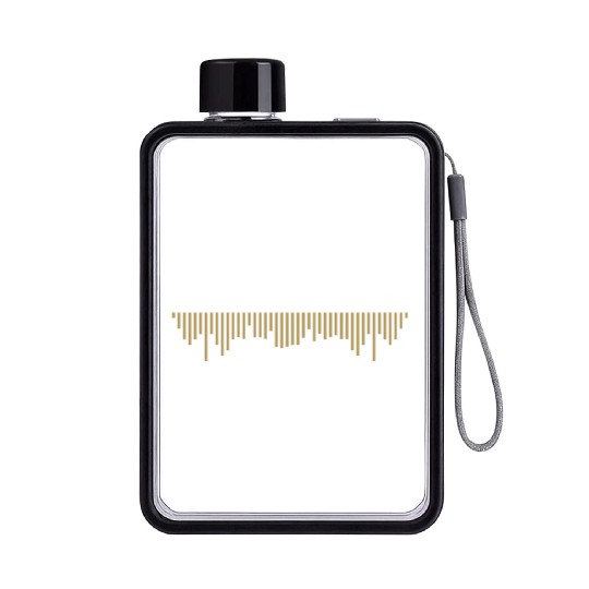 New Orleans City Sound Waves Flat Water Bottles