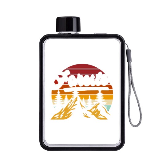 Forest Hunting Nature Conservation Flat Water Bottles