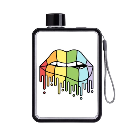 Gay pride Flat Water Bottles