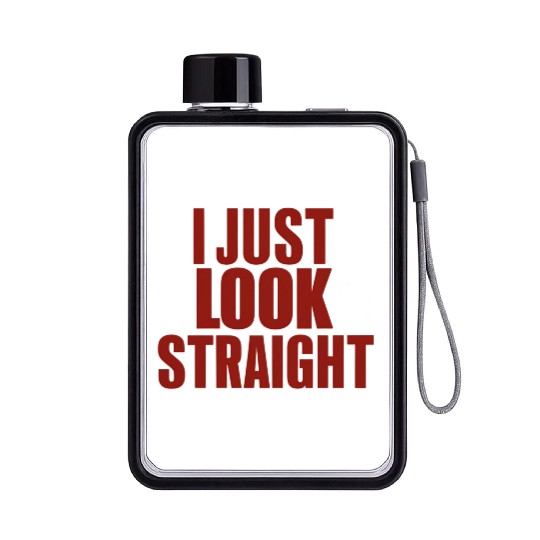 I Just Look Straight LGBT Gay Lesbian Pride Month Flat Water Bottles