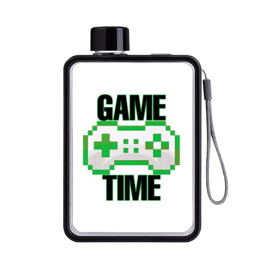 Classic Video Game Controller Clothing Flat Water Bottles