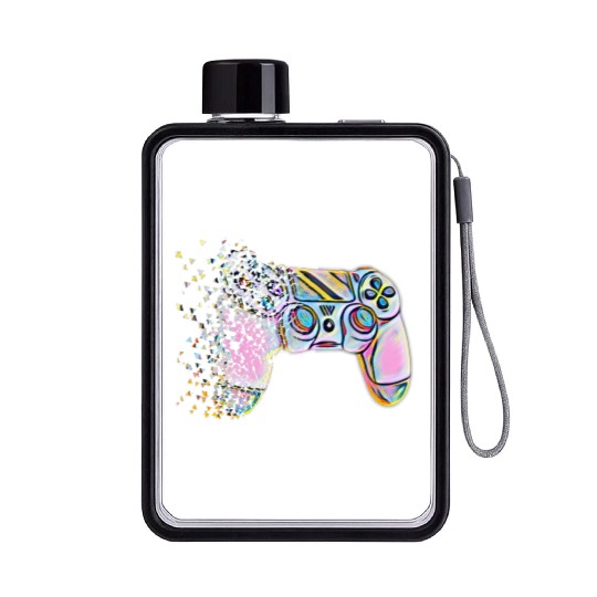 Retro Video Game Controller Clothing Flat Water Bottles