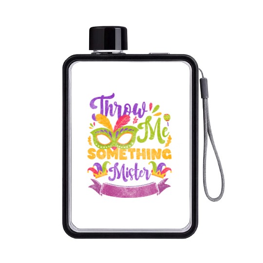 Carnival Party New Orleans Event Flat Water Bottles