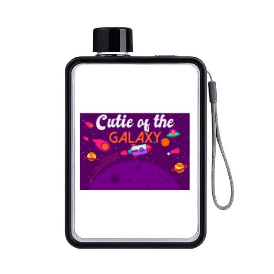 Galactically Sweet: "Cutie Of The Galaxy" Girls, Flat Water Bottles