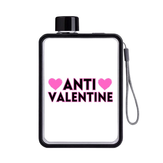 ANTI VALENTINE Flat Water Bottles