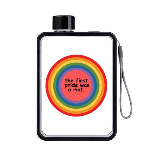 The first pride was a riot Flat Water Bottles