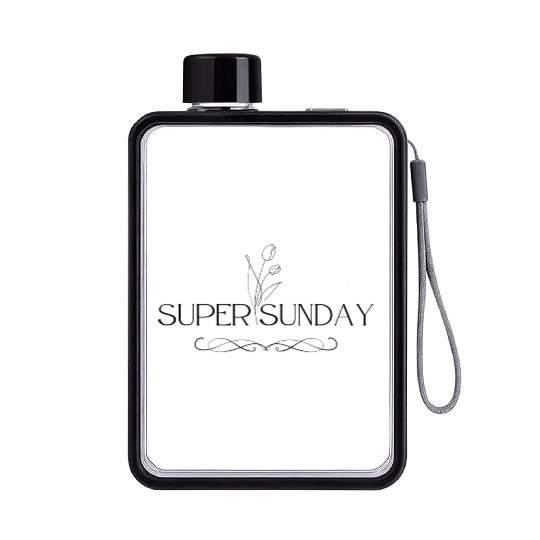 Celebrate the Day! Super Sunday Flat Water Bottles